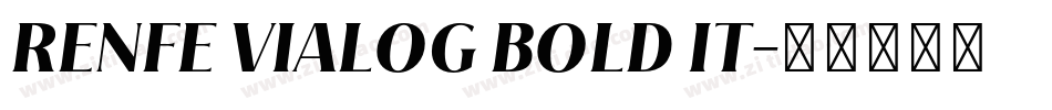 RENFE VIALOG BOLD IT字体转换
